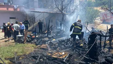 Kahramanmaraş'ta ahır yangını: 30 küçükbaş hayvan telef oldu