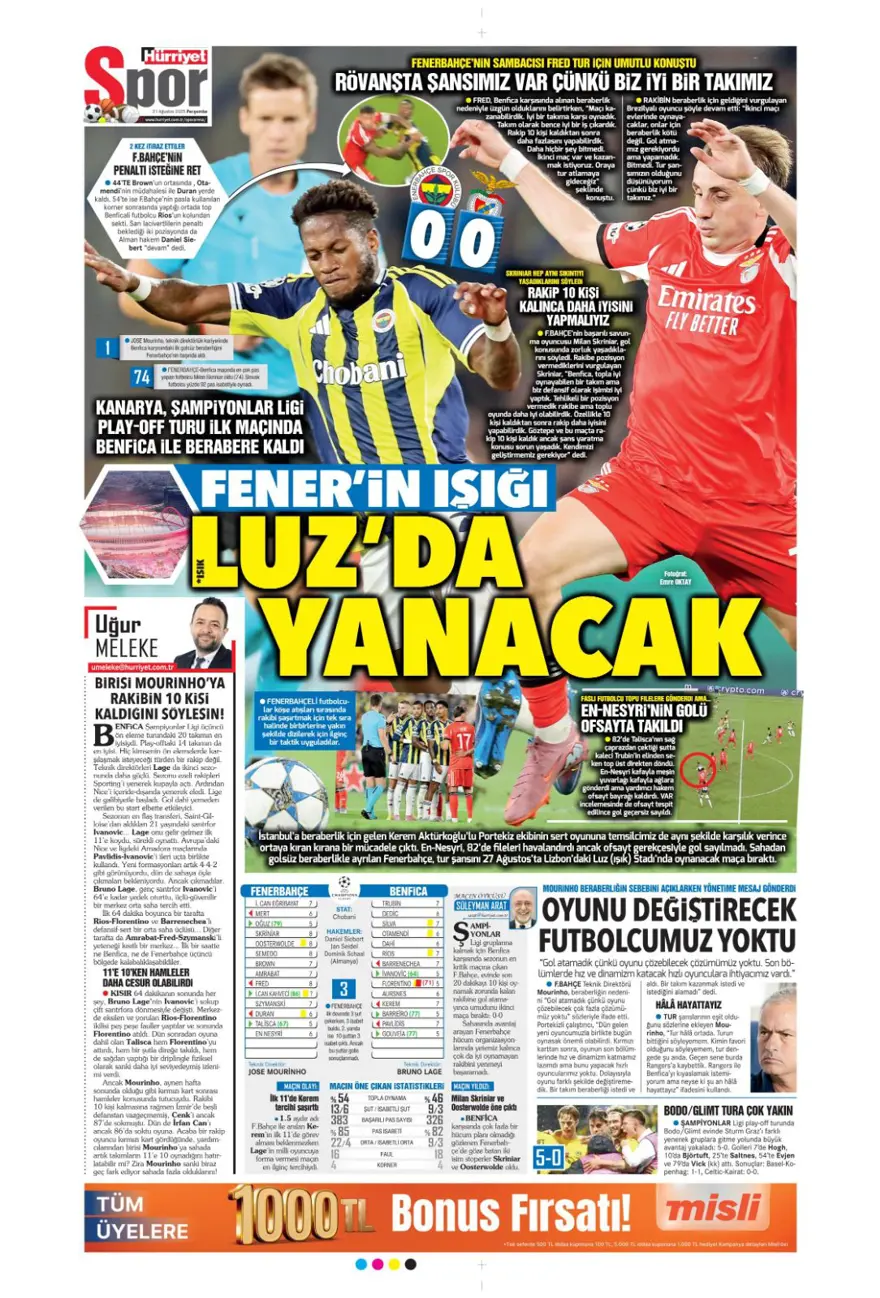 "Akanji müjdesi" (21 Ağustos spor manşetleri) 16