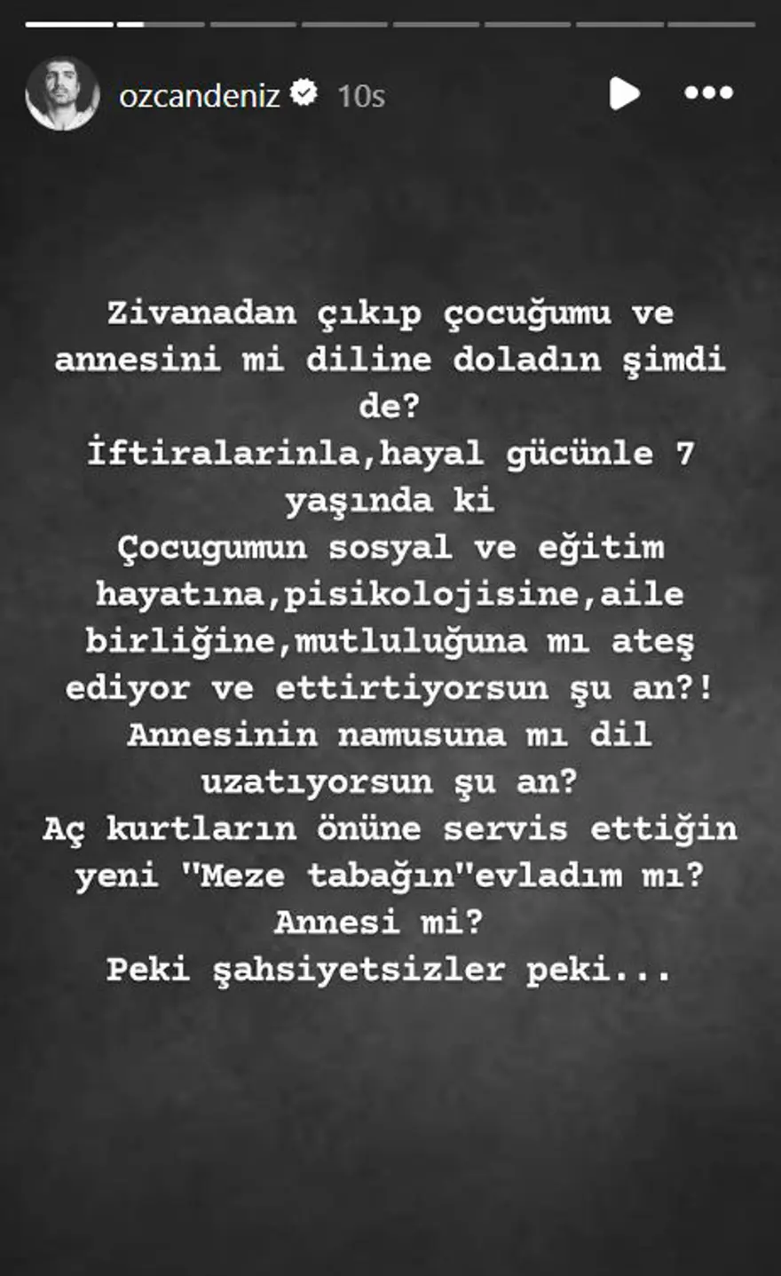 Özcan Deniz'den ağabeyine sert tepki: "Çocuğumun annesini mi diline doladın?" 4