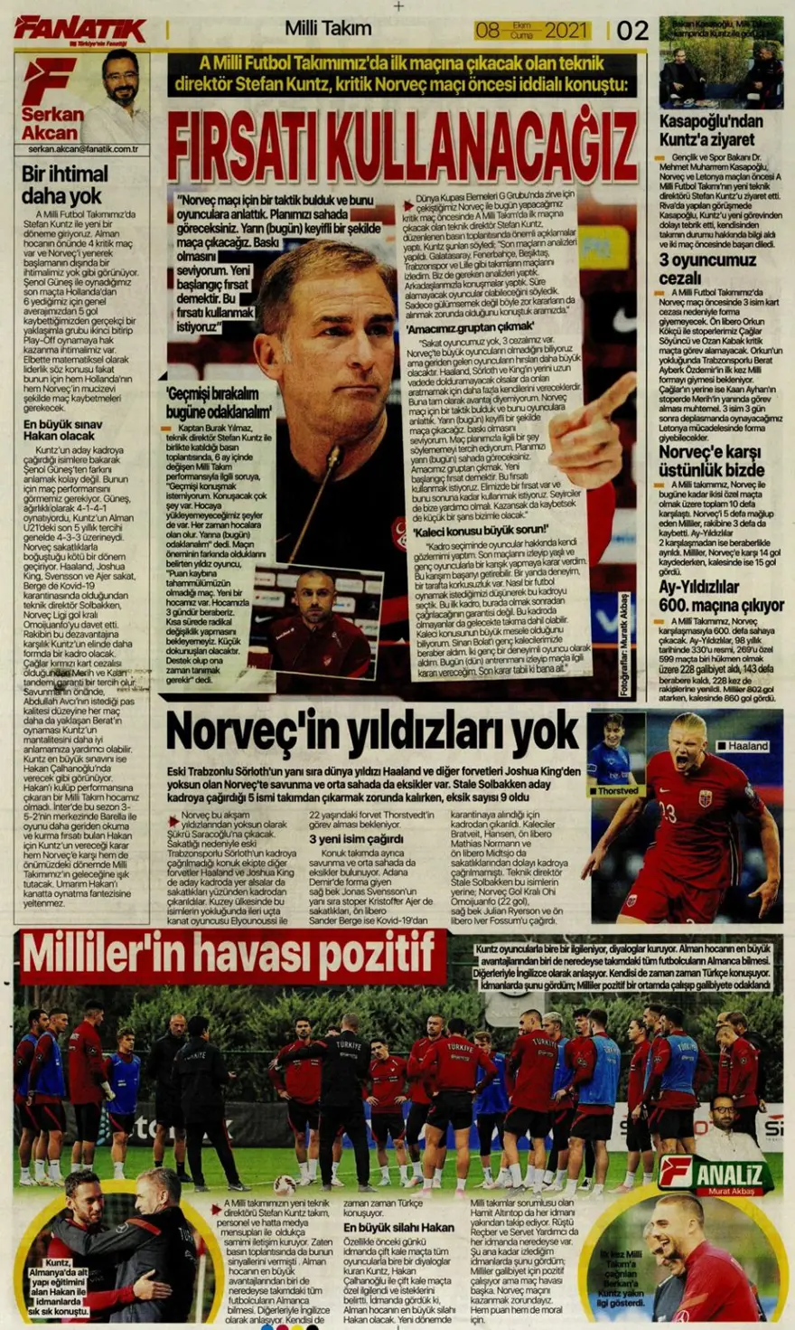 Günün spor manşetleri (8 Ekim 2021) 15