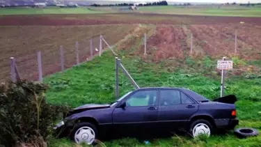 Tekirdağ'da otomobil takla attı: 1 ölü, 1 yaralı