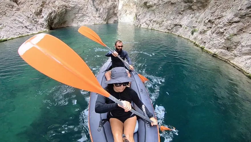 Kapuz Kanyonu'nda kano keyfi Kapuz Kanyonu'nda kano keyfi