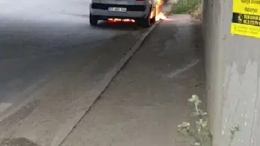 LPG'li otomobil alev topuna döndü