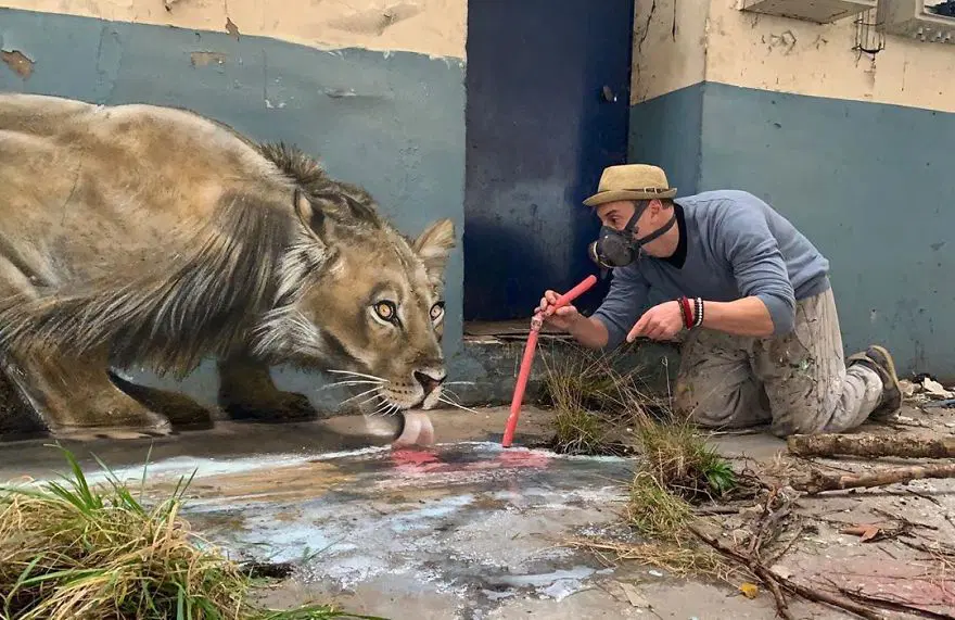 Fransız sokak sanatçısından 3 boyutlu grafitiler 39