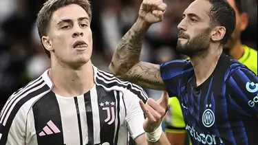 Hakan Çalhanoğlu ve Kenan Yıldız'ın golleri, İtalya'daki Türk derbisine damga vurdu: 7 gollü maçta Juventus, Inter'i 90+1'de yendi!