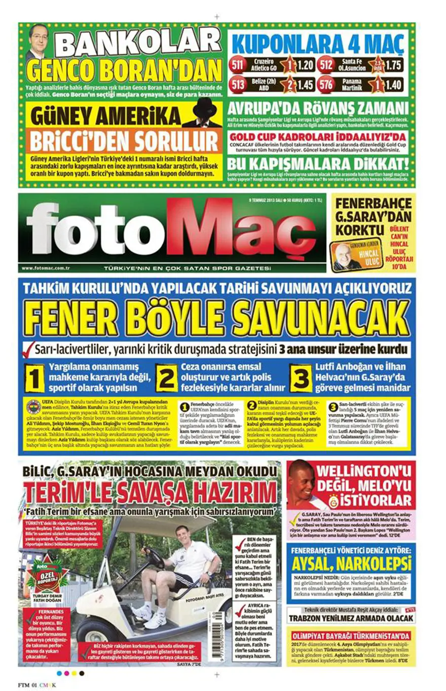 9 Temmuz 2013 gazete manşetleri 3