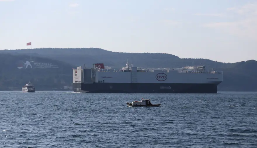 BYD'nin gemisi 7 bin araçla Türkiye'ye geldi 