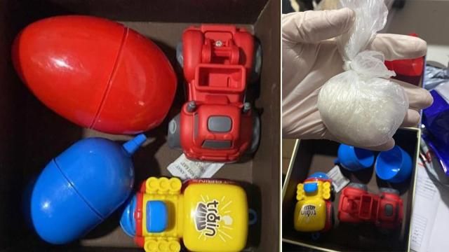 'Sürpriz yumurta'dan uyuşturucu çıktı