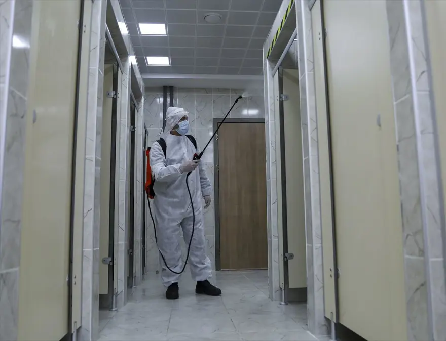 Askeri birliklerde corona virüs önlemleri uygulanıyor 12