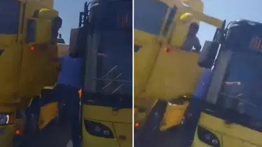 Trafikte dehşet saçtı: TIR'dan inip İETT şoförüne saldırdı