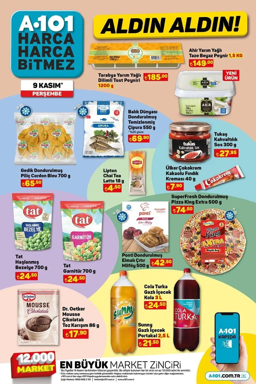 A101 marketten bu haftaya özel yeni indirimli ürünler listesi: Birçok üründe fırsat indirimi (9 Kasım A101 aktüel ürünler kataloğu) 14