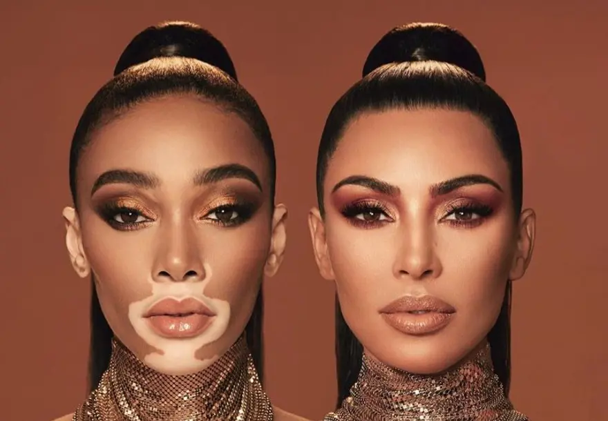 Kim Kardashian ile Winnie Harlow’dan reklam işbirliği 4