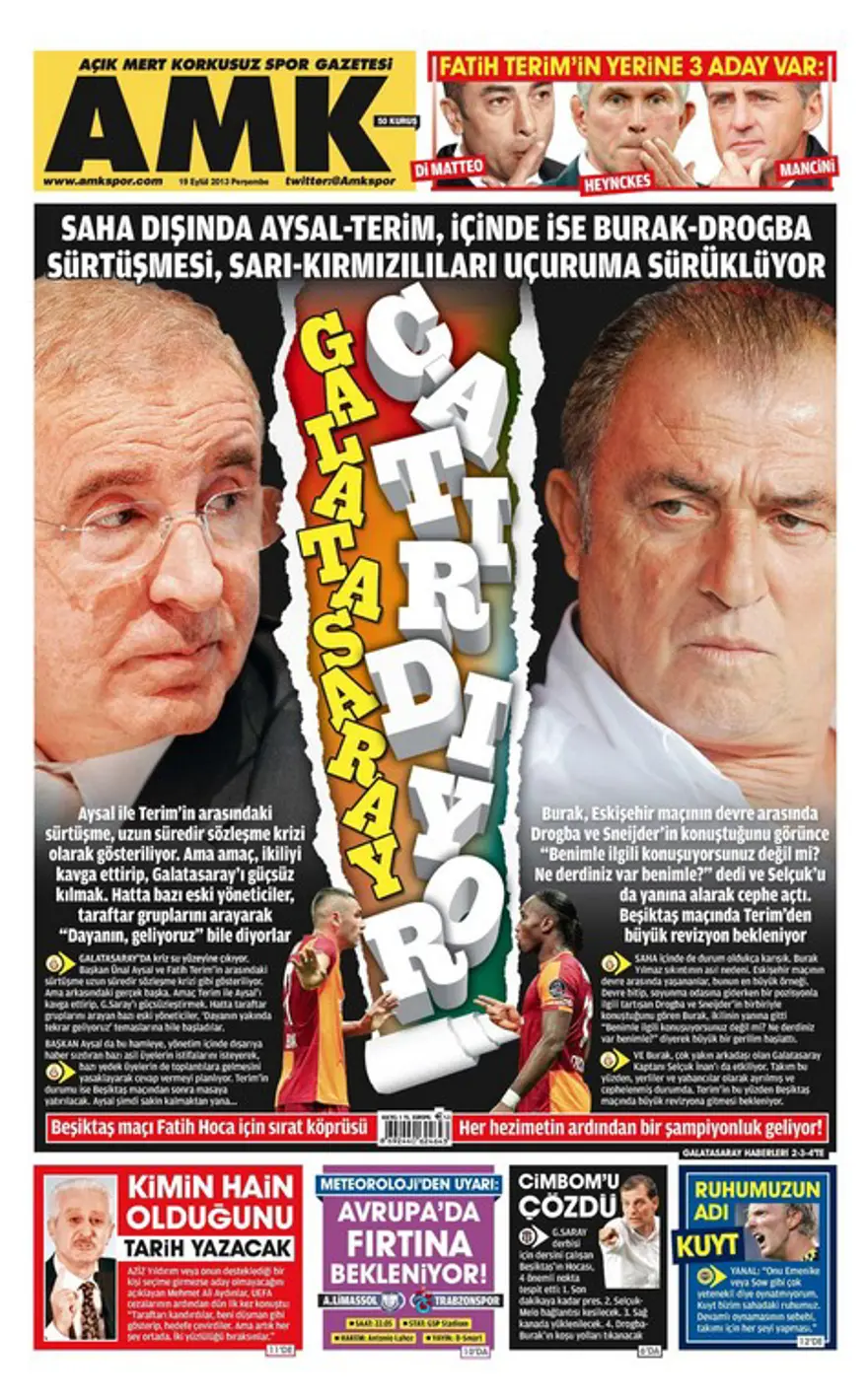 Günün Manşetler- 19 Eylül 2013 19