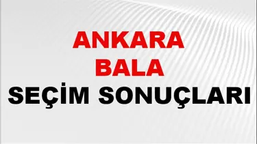 Ankara BALA Seçim Sonuçları 2024 Canlı: 31 Mart 2024 Türkiye BALA Yerel Seçim Sonucu ve YSK Oy Sonuçları Son Dakika