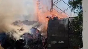 Direkten kopan kablo odunluğu yaktı