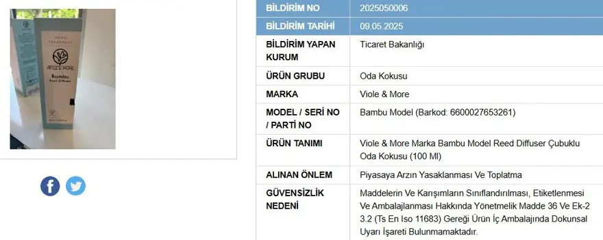 Ticaret Bakanlığı duyurdu... Kanser yapıyor! Satışı yasaklandı 2