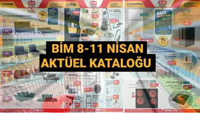 BİM 8-11 Nisan Aktüel kataloğu yayımlandı: Koltuk, ocak, ankastre set ve robot süpürge geliyor