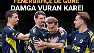 Fenerbahçe antrenmanına damga vuran kare: Mert Hakan Yandaş ve Kerem Aktürkoğlu