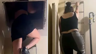 Gizli geçitli masaj salonuna baskın