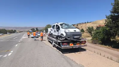 Kırıkkale'de trafik kazası: Beş yaralı