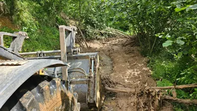 Trabzon’da heyelan sonrası çalışmalar sürüyor