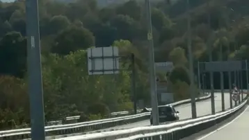 Otoyolda ters yönde ilerleyen sürücüye ceza