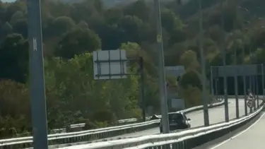 Otoyolda ters yönde ilerleyen sürücüye ceza