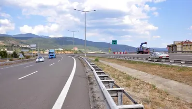 TEM'de çalışma, Ankara yönü kapandı