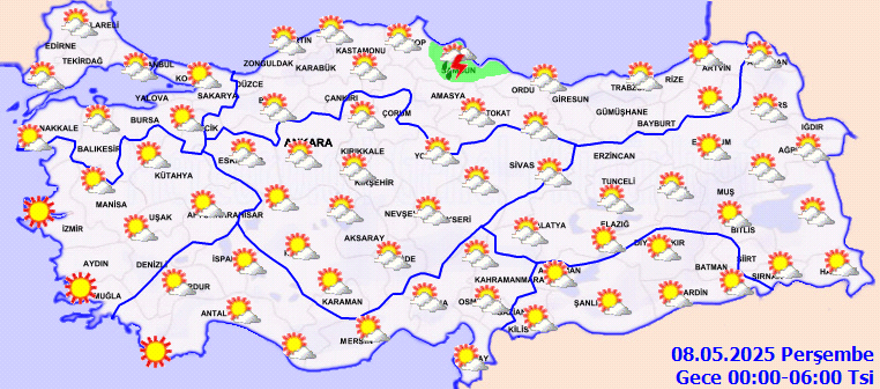Meteoroloji'den 13 il için sağanak yağış uyarısı (7 Mayıs Çarşamba hava durumu) 4
