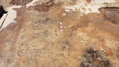 1624 yıllık mozaikler için kurtarma kazısı