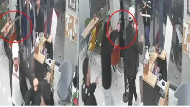 İş yerini pala ve silahla bastılar: Kaçarken esnaftan dayak yediler
