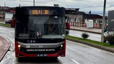 Samsun'da halk otobüsü ile kamyonet çarpıştı: İki yaralı