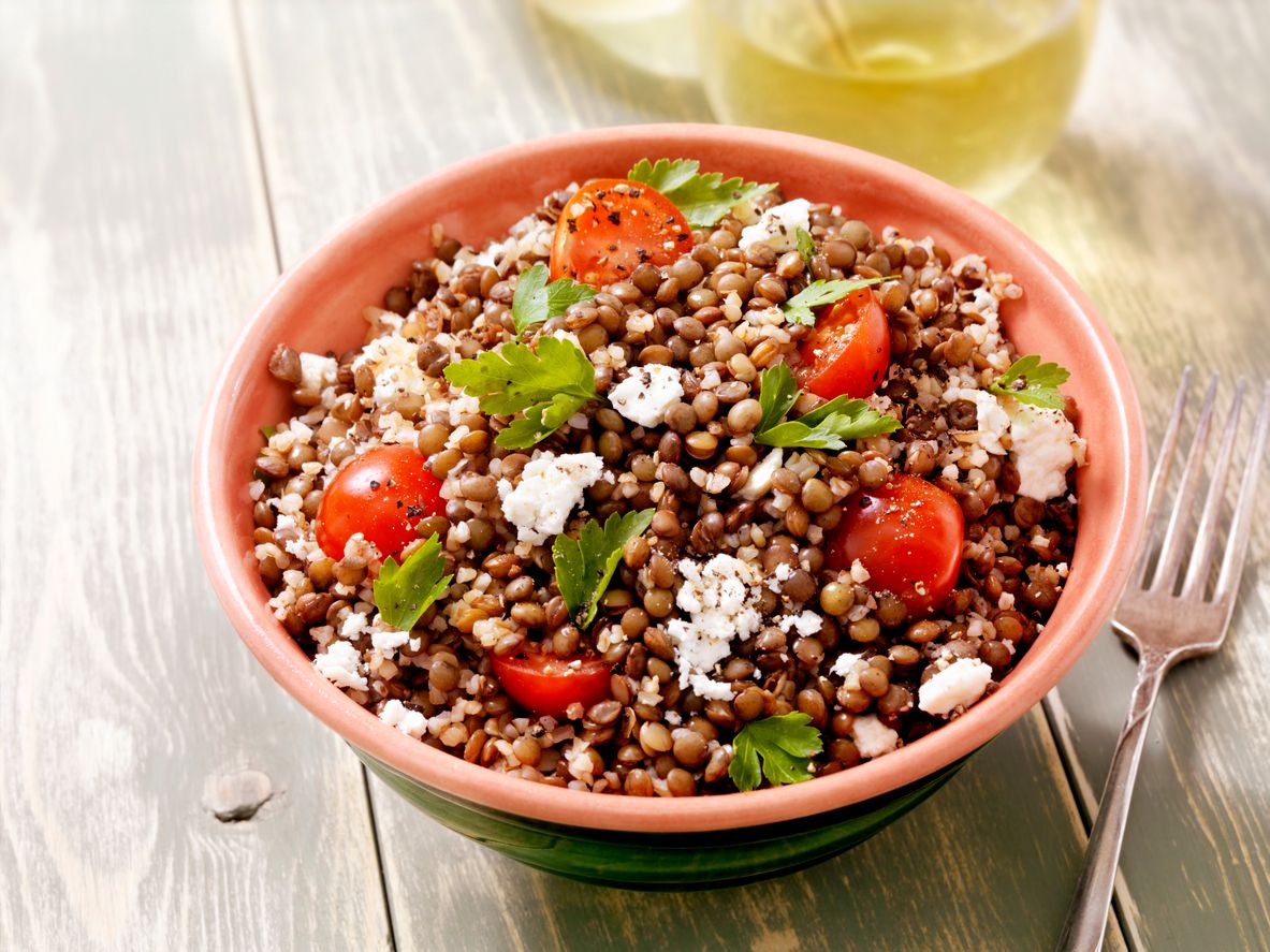 Kerevizli mercimek salatası tarifi
