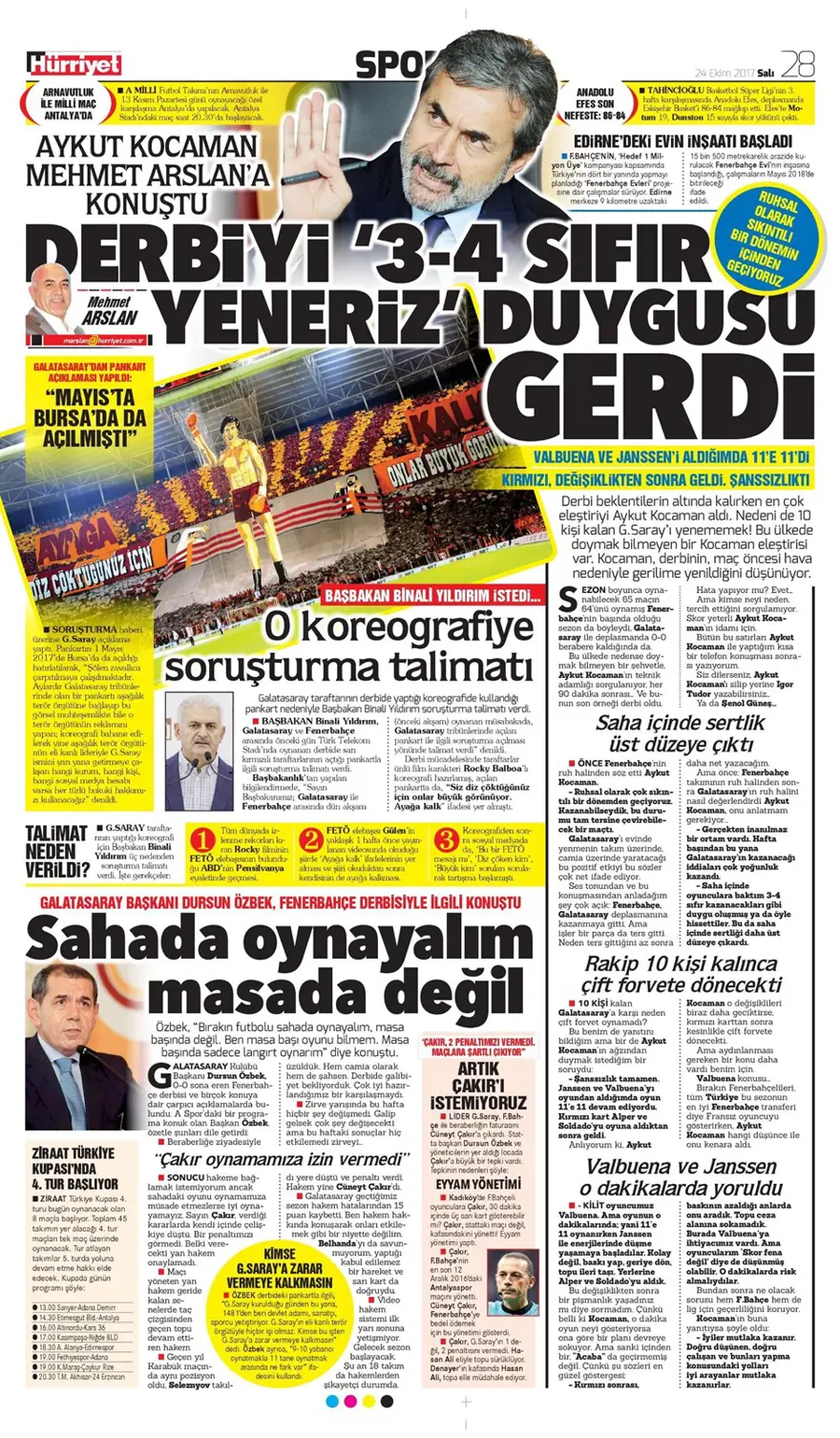 Günün spor gazeteleri (24 Ekim 2017) 7