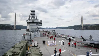 TCG Anadolu, Sarayburnu'ndan ayrıldı