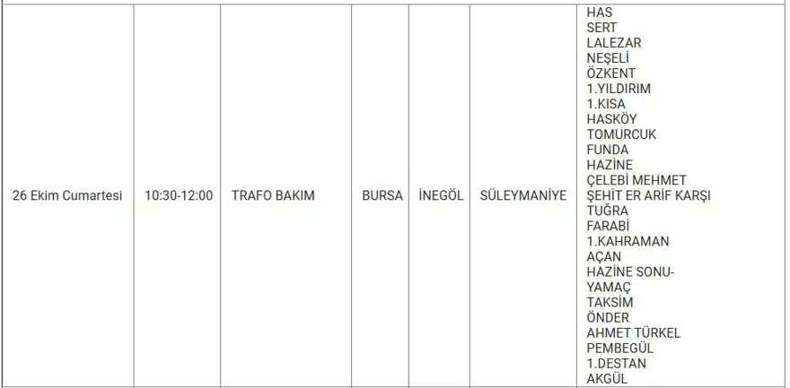 Bursa'nın 8 ilçesinde elektrik kesintisi: Bursa'da elektrikler ne zaman gelecek? 3