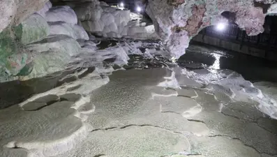 Yer altındaki gizli "Pamukkale": Kaklık Mağarası