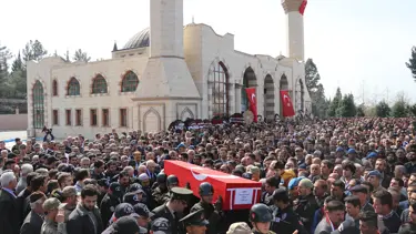 Afrin şehitlerine veda