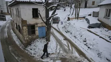 Kosova'da kar yağışı etkili oldu