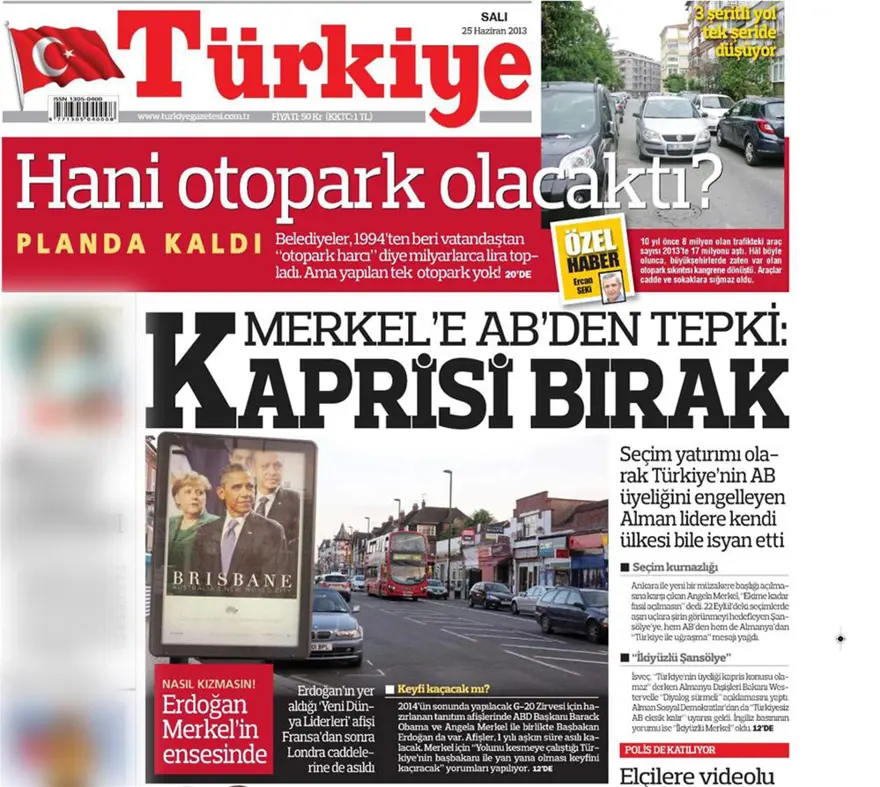 Gazete manşetleri - 25 Haziran 15