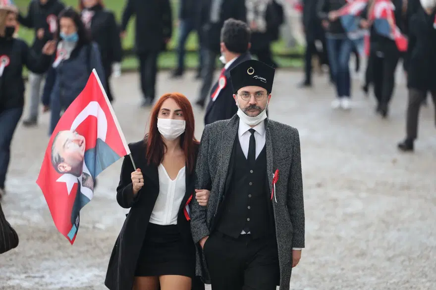 Büyük Önder Atatürk Dolmabahçe'de anıldı 22