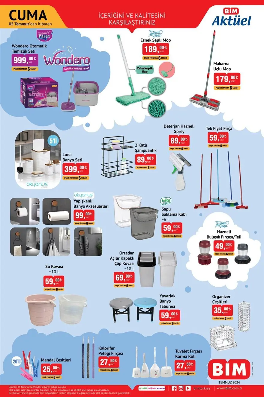 BİM aktüel indirimleri 5 Temmuz 2024: BİM markette bu haftaya özel yeni indirimli ürünler 5