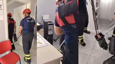 Aile sağlığı merkezinde yılan paniği: Dolabın arkasında bulundu