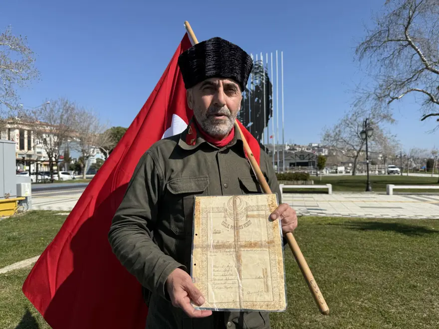 7 yıldır Şehitler için İstanbul'dan Çanakkale'ye yürüyor: 3 gün süren yolculuğun ardından Tekirdağ'a ulaştı 5