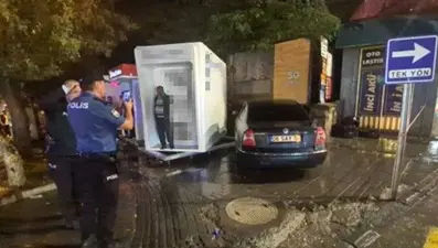 Direksiyon başında nöbet geçirdi, ATM'ye çarptı