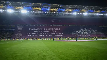 Fenerbahçe-Samsunspor maçında 18 Mart Çanakkale şehitleri anıldı