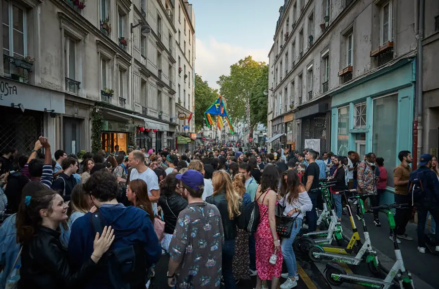 Paris'te salgını yok saydılar 6