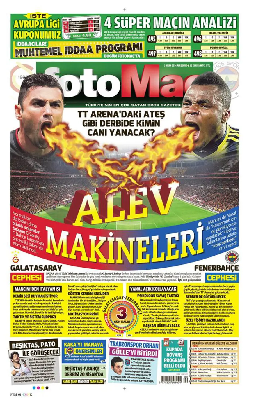 Günün gazete manşetleri - 3 Nisan 2014 19