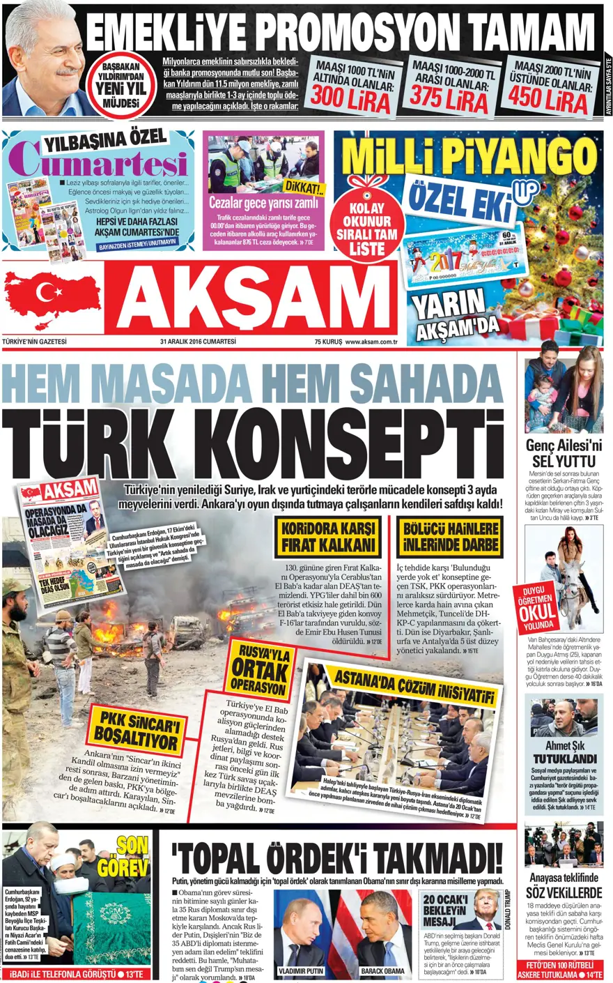 Günün gazete manşetleri - 31.12.2016 9