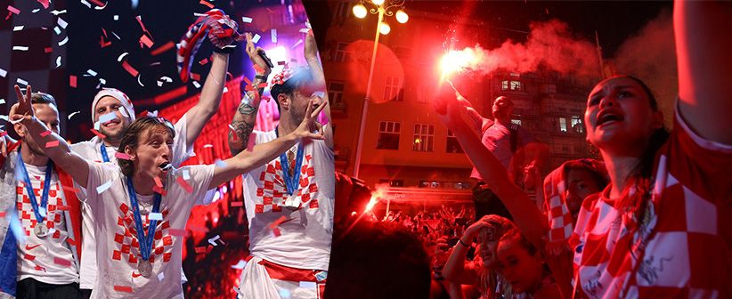 Hırvatistan Milli Takımı kahramanlar gibi karşılandı